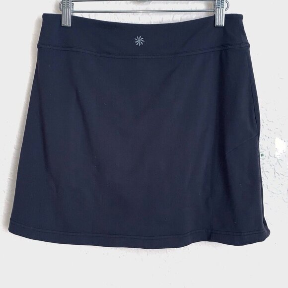 Athleta Sweet Spot Skort Womens Small Pull On Zip Pocket Dark Gray Golf Tennis - Picture 3 of 10